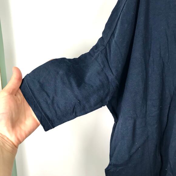 Chaser Shirt Small Blue Crop Boxy Oversized Short Sleeve Basic Capsule Tee Top‎ - Picture 3 of 5